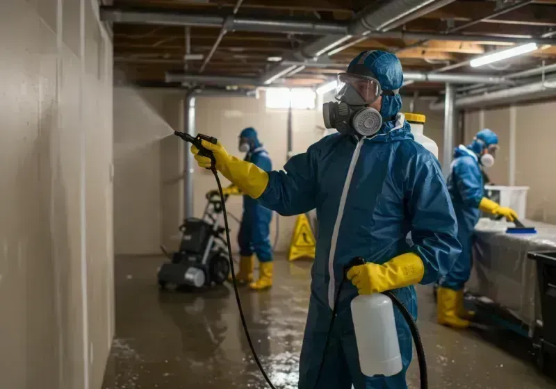 Basement Sanitization and Antimicrobial Treatment process in Rancho San Diego, CA